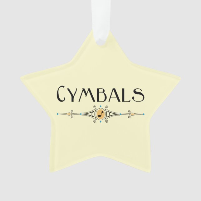 Cymbals Decorative Line Ornament (Front)