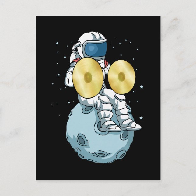 Cymbals Gift Men Marching Band Music Cymbal Postcard (Front)