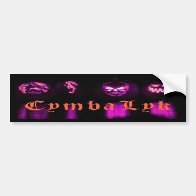 CymbaLyk Evil Pumpkins Bumpersticker Bumper Sticker (Front)