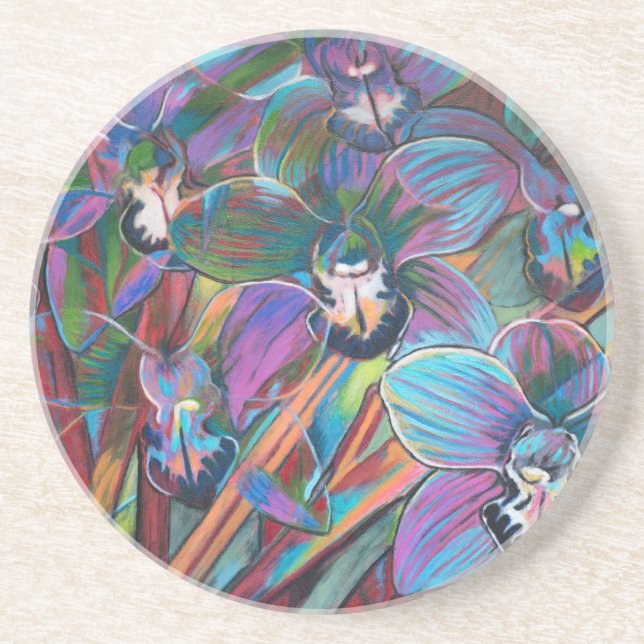 Cymbidium Carnival 2 Coaster (Front)