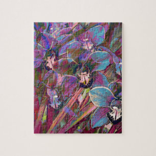 Cymbidium Orchid Carnival Jigsaw Puzzle