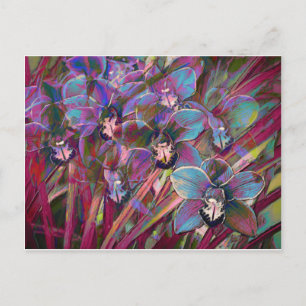 Cymbidium Orchid Carnival Postcard