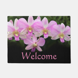 Cymbidium Orchid Pink Flowers Doormat