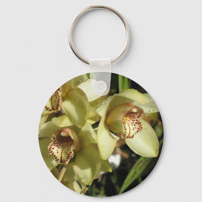 Cymbidium Orchids key chain (Front)