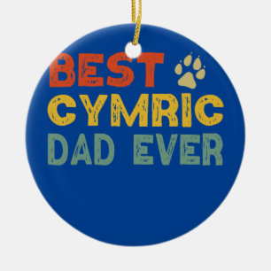 Cymric Cat Dad Owner Breeder Lover Kitten Ceramic Ornament