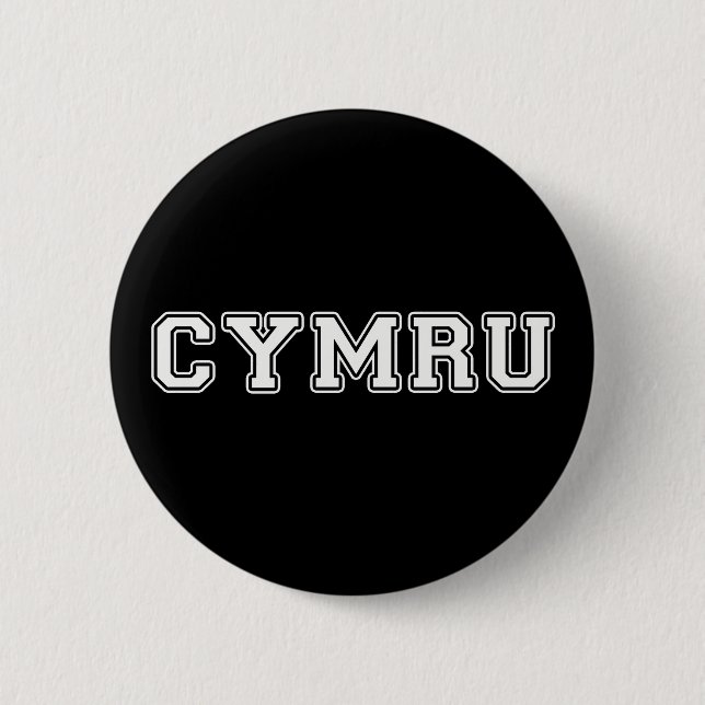 Cymru 6 Cm Round Badge (Front)
