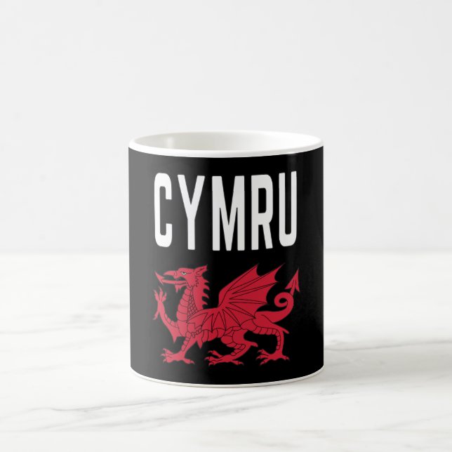Cymru Cymraeg Wales Roots Rugby Proud To Be Welsh Coffee Mug (Center)