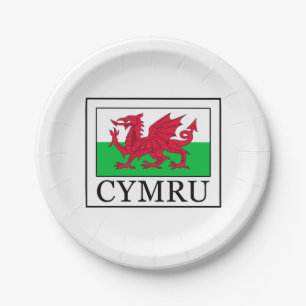 Cymru Paper Plate
