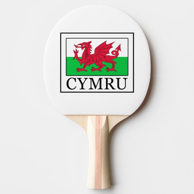 Cymru Ping Pong Paddle (Front)