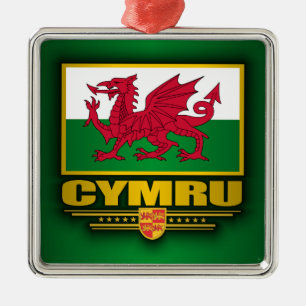 Cymru (Wales) Metal Tree Decoration
