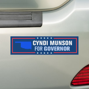 Cyndi Munson for Oklahoma Governor Bumper Sticker