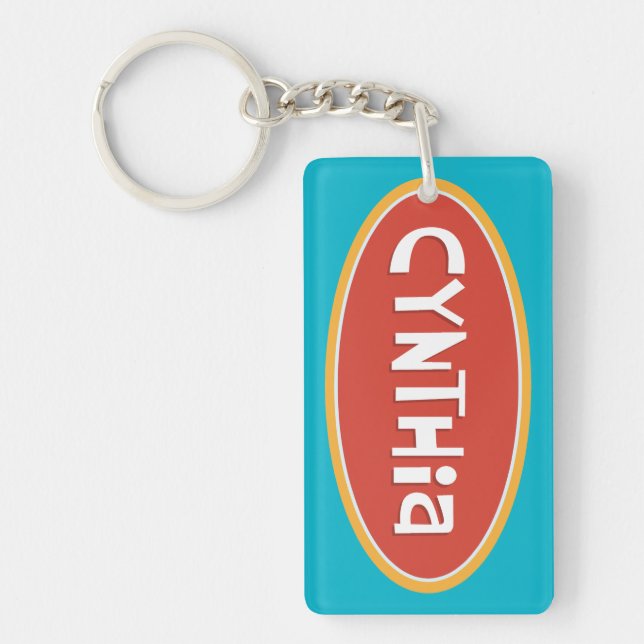Cynthia Customised Key Ring (Front)