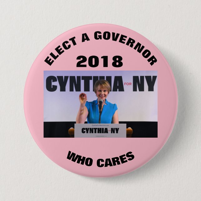 Cynthia Nixon 2018 7.5 Cm Round Badge (Front)