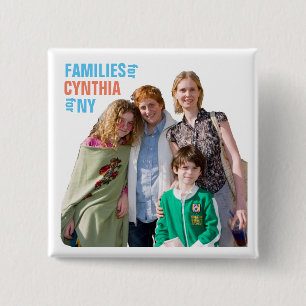 Cynthia Nixon for NY Governor 2018 15 Cm Square Badge