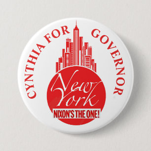 Cynthia Nixon for NY Governor 7.5 Cm Round Badge