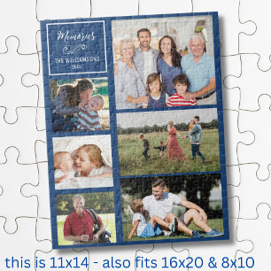 CYO 6 Photo Collage Personalised Modern Family Jigsaw Puzzle