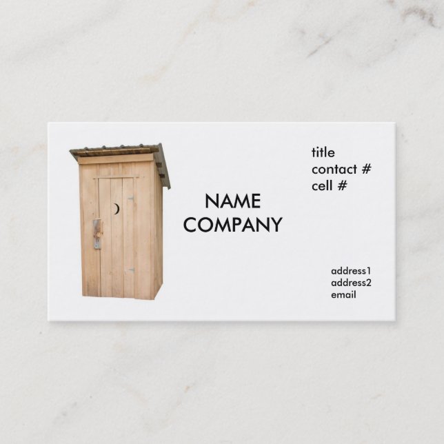 cypress outhouse business card (Front)