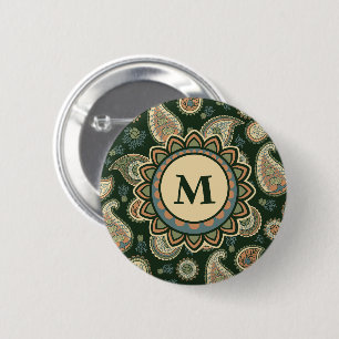 Cypress Paisley Pattern Button