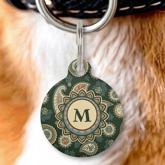 Cypress Paisley Pattern Pet ID Tag (Creator Uploaded)