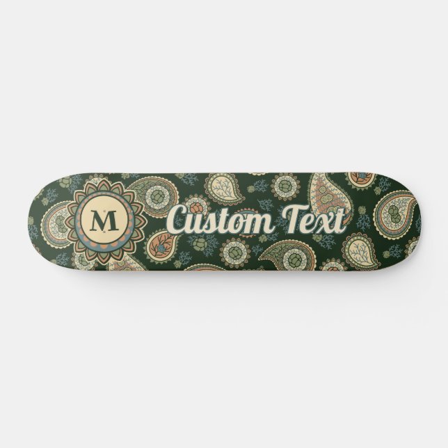 Cypress Paisley Pattern Skateboard (Horz)
