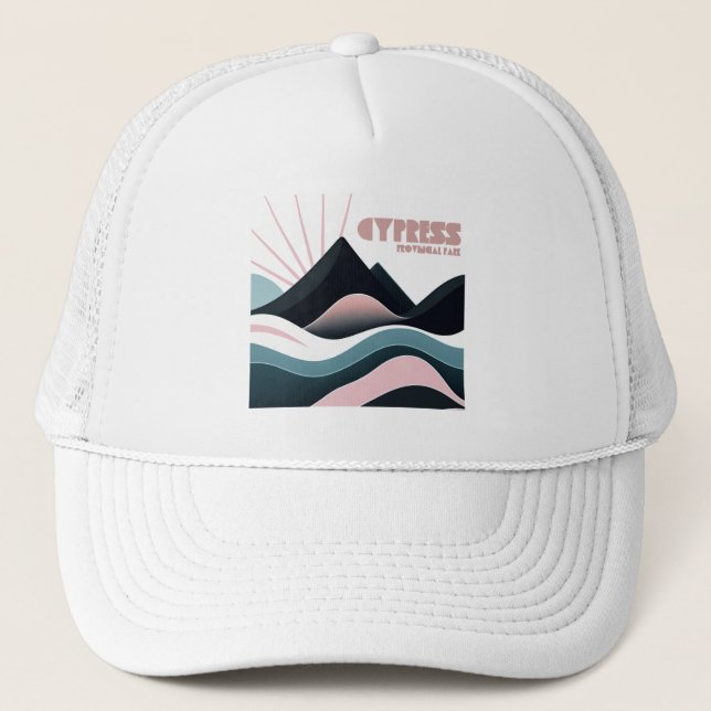 Cypress Provincial Park Coloured Hills Trucker Hat (Front)