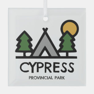 Cypress Provincial Park Glass Tree Decoration