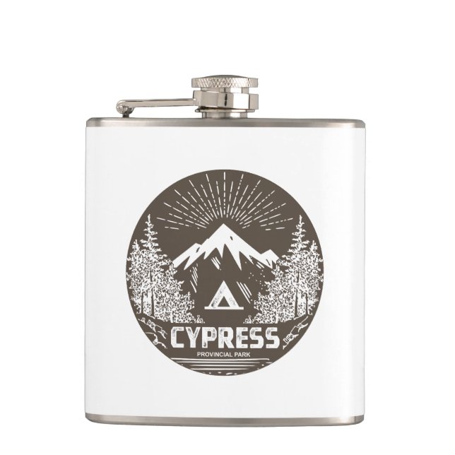 Cypress Provincial Park Hip Flask (Front)