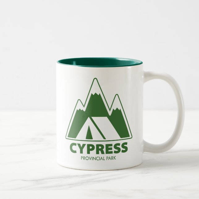 Cypress Provincial Park Mountains Camping Two-Tone Coffee Mug (Right)