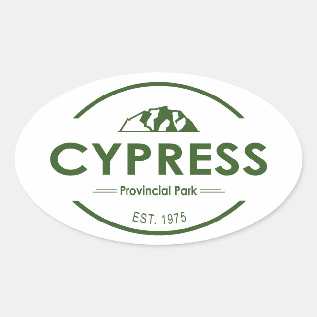 Cypress Provincial Park Oval Sticker (Front)