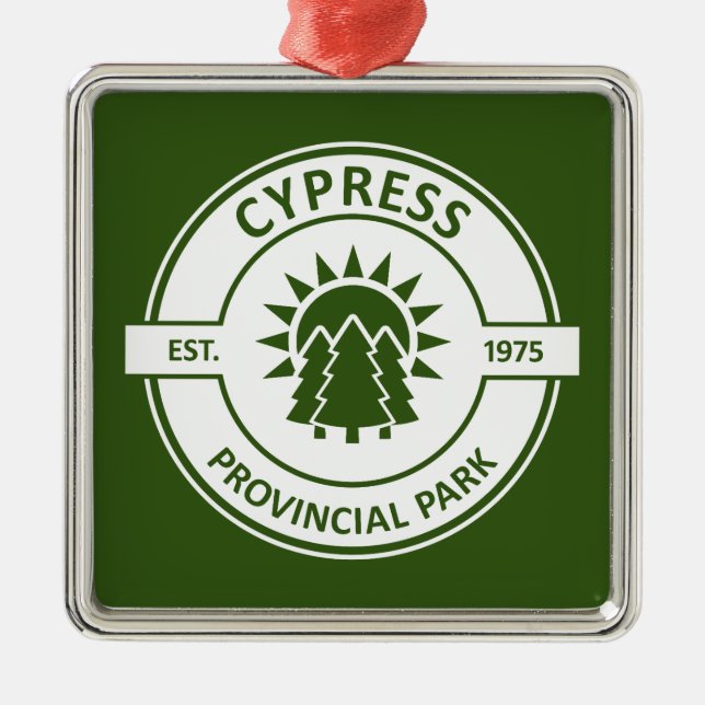 Cypress Provincial Park Sun Trees Metal Ornament (Front)