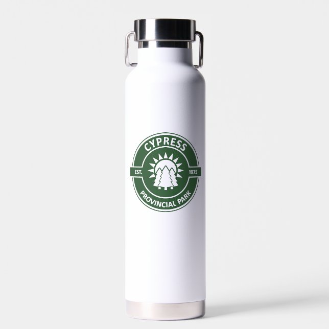 Cypress Provincial Park Sun Trees Water Bottle (Front)