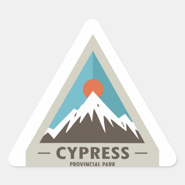Cypress Provincial Park Triangle Sticker (Front)