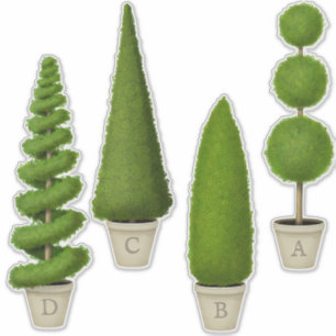 Cypress Topiary Collection Monogrammed or Acronyms