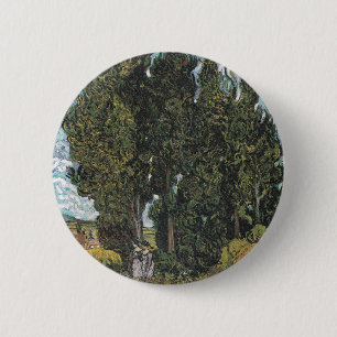 Cypress Trees by Van Gogh 6 Cm Round Badge