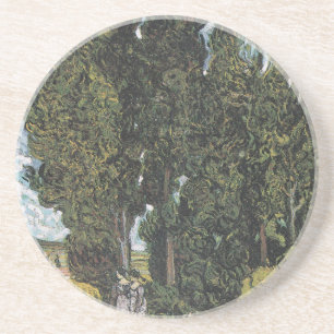 Cypress Trees by Van Gogh Coaster