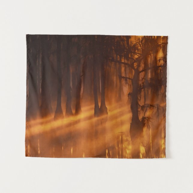 Cypress Trees | George Smith State Park Tapestry (Front (Horizontal))