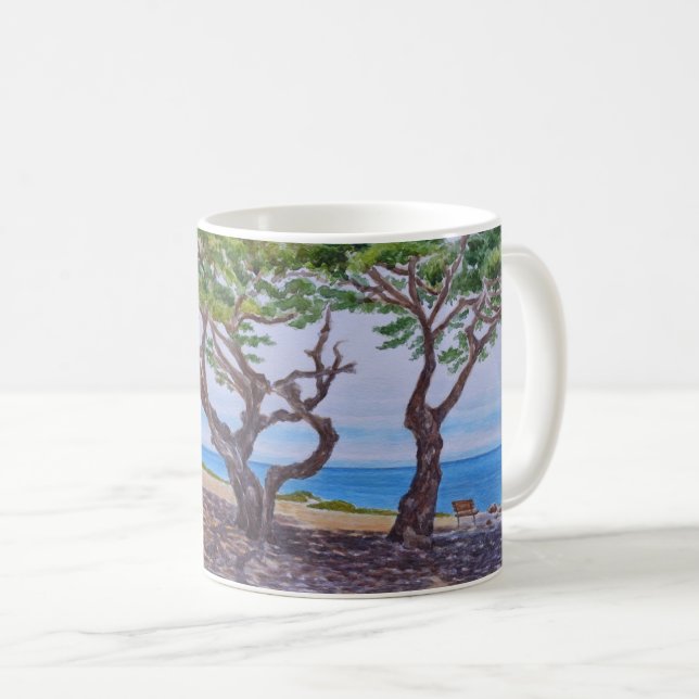 Cypress Trees in Pacific Grove Coffee Mug (Front Right)