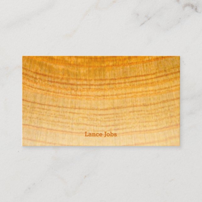 Cypress Wood Texture Business Card (Front)