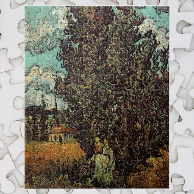 Cypresses and Two Women by Vincent van Gogh Jigsaw Puzzle (Creator Uploaded)