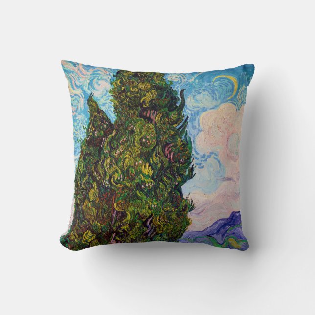 Cypresses, Van Gogh Cushion (Front)