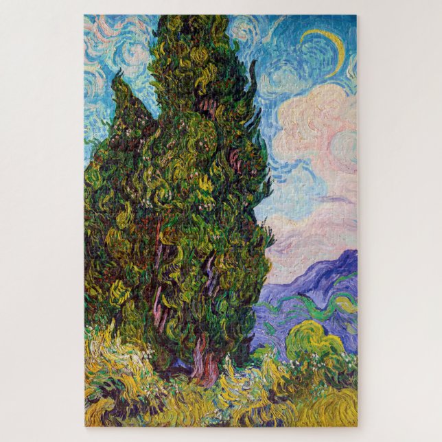 Cypresses, Van Gogh Jigsaw Puzzle (Vertical)