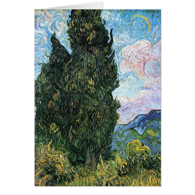 Cypresses, Vincent van Gogh Fine Art (Front)