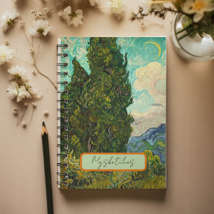 Cypresses, Vincent van Gogh, Sketches Notebook