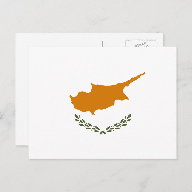 Cypriot Flag, Flag of Cyprus Postcard (Front/Back)