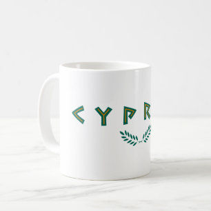 cypros text Cyprus country symbol greek nation tra Coffee Mug