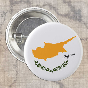 Cyprus button, patriotic Cyprus Flag fashion 3 Cm Round Badge