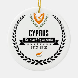 Cyprus Ceramic Tree Decoration