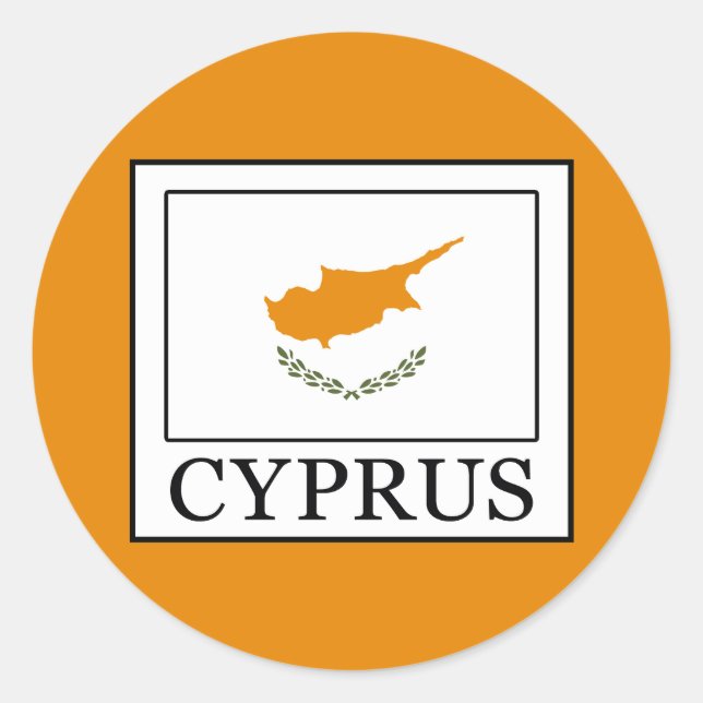 Cyprus Classic Round Sticker (Front)