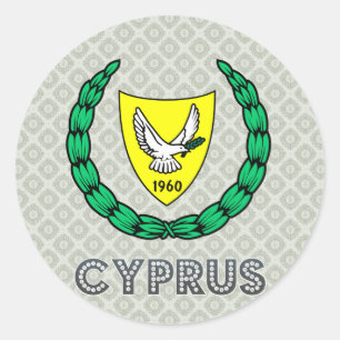 Cyprus Coat of Arms Classic Round Sticker