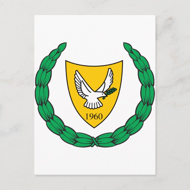 Cyprus Coat of arms CY Postcard (Front)